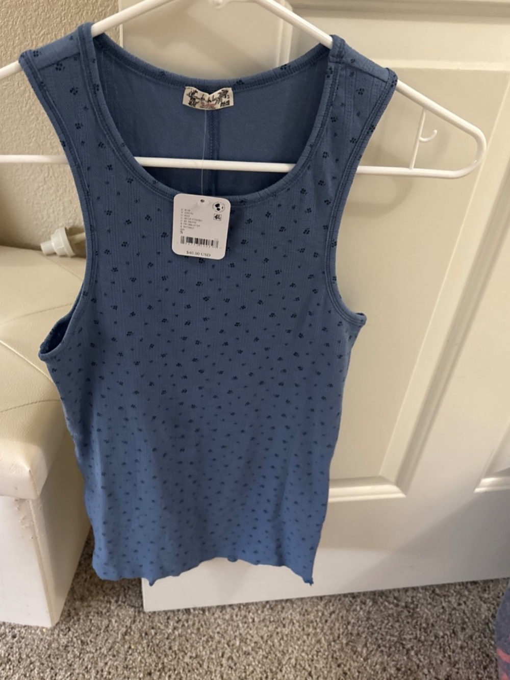 Free people tank top brand new with the tag size small